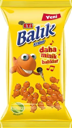 ETİ | BALIK MİNİ MISIRLI KRAKER 40G*18